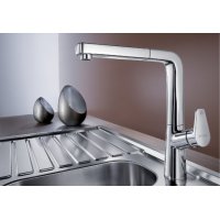 BLANCO AVONA-S kihúzható fejes króm csaptelep