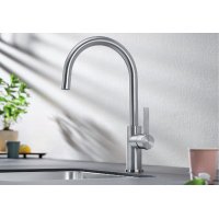 BLANCO CANDOR tömör szálcsiszolt rozsdamentes acél csaptelep