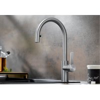 BLANCO CANDOR-S BLANCO CANDOR tömör szálcsiszolt rozsdamentes acél kihúzható fejes csaptelep